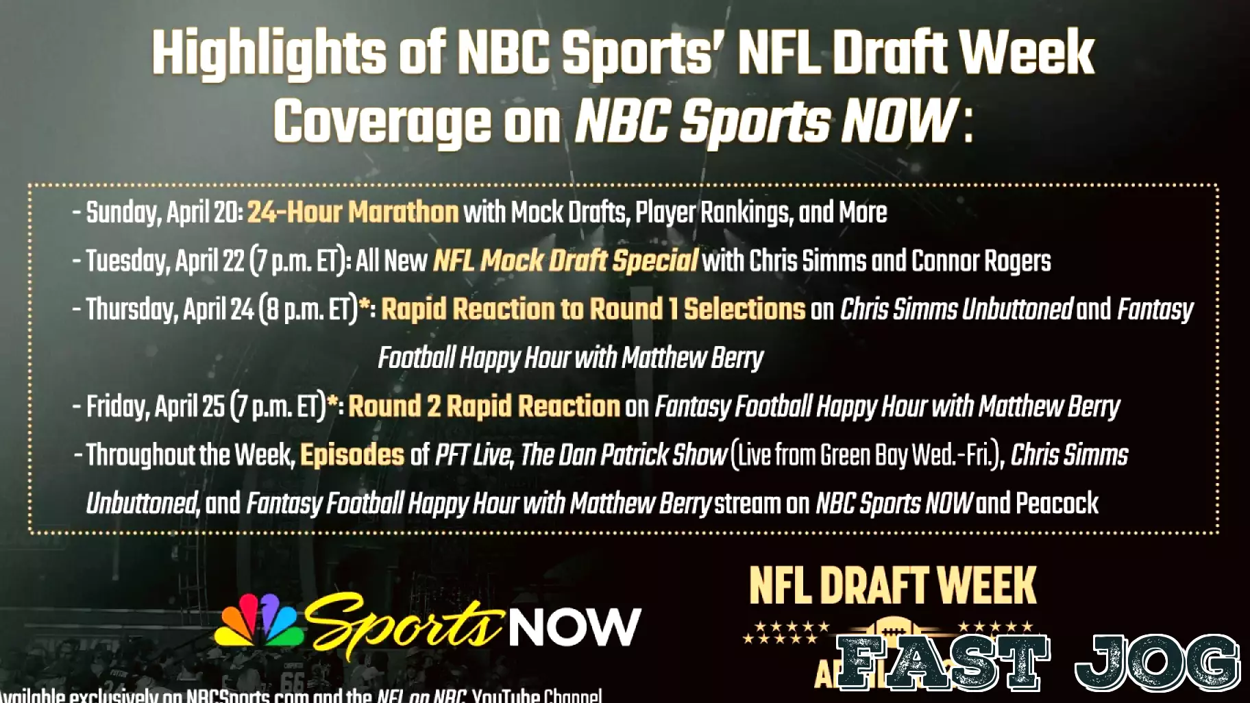 Countdown to the 2025 NFL Draft: NBC Sports Kicks Off Month-Long Coverage