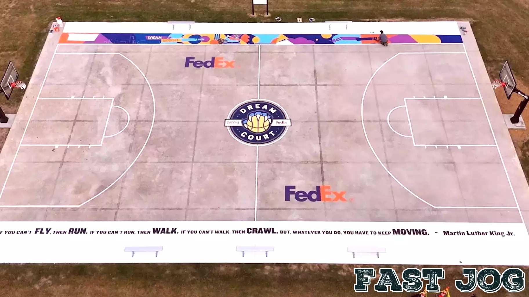 Memphis Grizzlies Restore Basketball Court at Northeast Prep